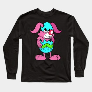 Retro Vintage Grunge Easter Bunny Long Sleeve T-Shirt